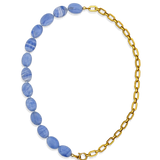 Ketting Sunset Heat Blue Agate