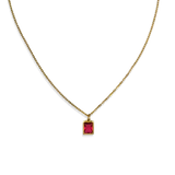 Ketting Sunset Heat Pink Zirconia
