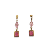 Oorbellen Sunset Heat Pink Zirkonia Drop