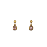 Oorbellen Sunset Heat Pink Teardrop