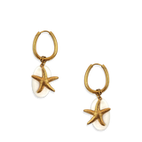 Oorbellen Coastal Treasures Shell & Seastar