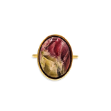 Ring Merlot Olive Stone Oval