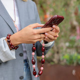 Ketting & Phone Cord Rosé Merlot Link