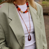 Ketting & Phone Cord Mocha Link