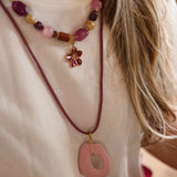 Ketting Cord Mauve Rope