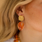 Oorbellen Carnelian Stone Pebbles