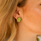 Oorbellen Green Mini Studs