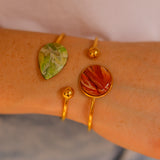 Cuff Green Marble Drop