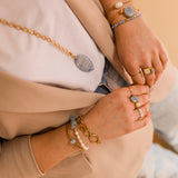 Hanger Blue Lace Agate Marquise