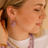 Oorbellen Amethyst Light