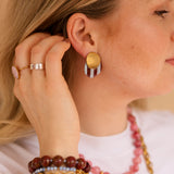 Armband Red Golden Stripe