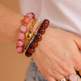 Armband Red Golden Stripe