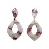 Oorbellen Wine White Drops